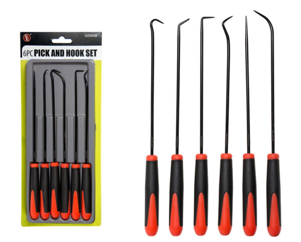 6 Piece Rust-Resistant Pick & Hook Set