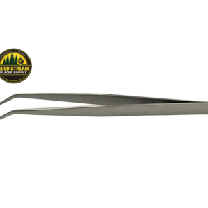 7" Stainless Steel Bent Tip Tweezer