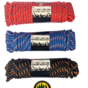 100' x 1/2" Diamond Braid Polypropylene Rope