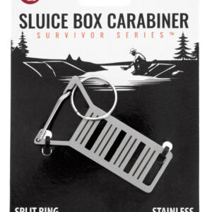 Stainless Steel Sluice Box Carabiner with Split Ring