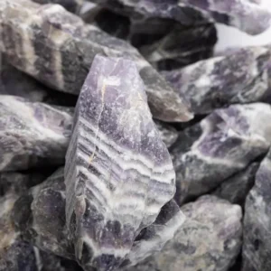 Chevron Banded Amethyst -Tumbling Rough 1lb